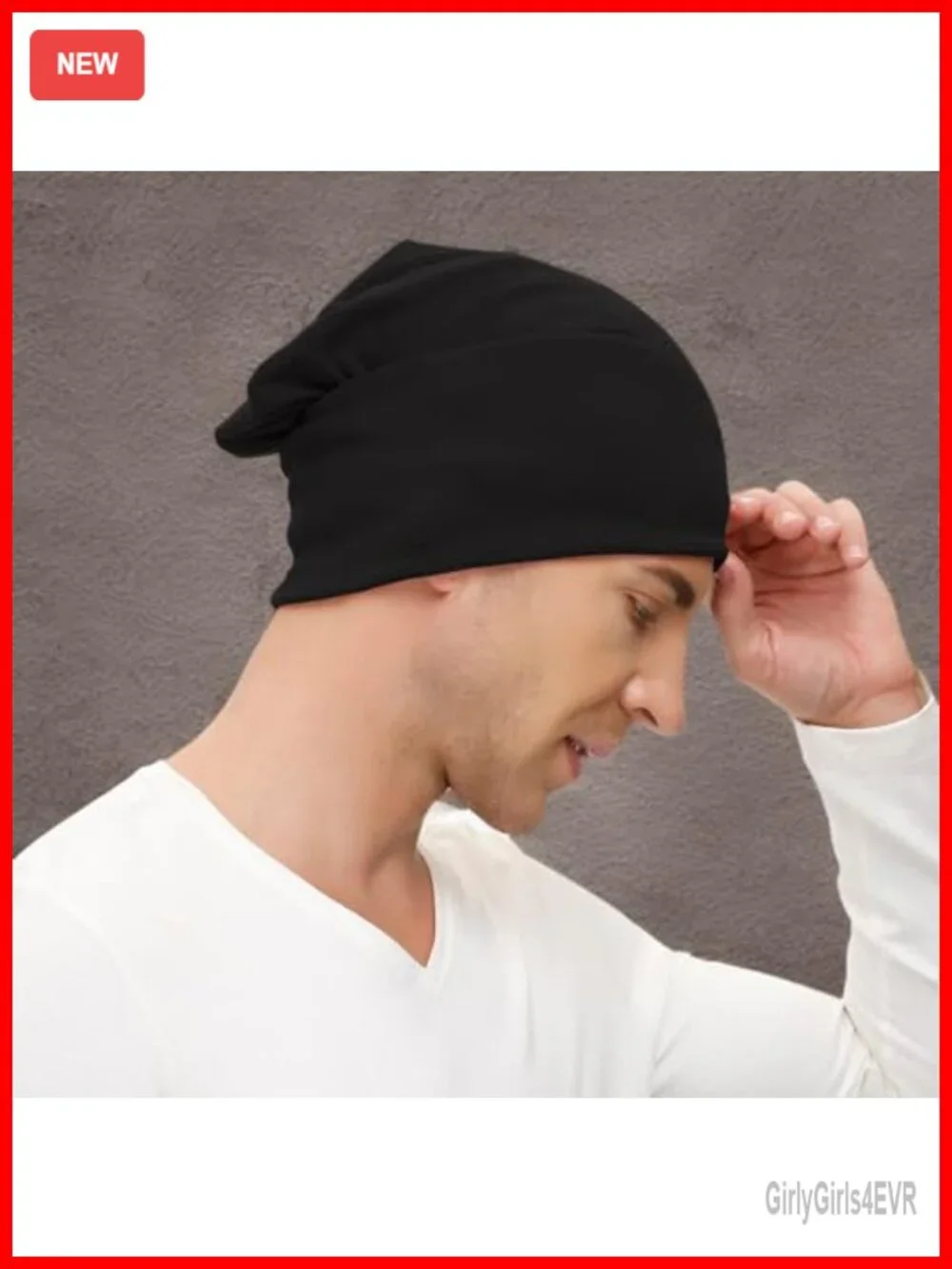 Slouchy Beanie Hat Baggy Cotton Skull Cap Lightweight Hip Hop
